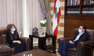الحريري استقبل ماجدة الرومي وشقيقها عوض