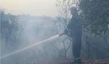إخماد حريق أعشاب في خراج الكفير قضاء حاصبيا