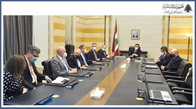 دياب اطّلع من وفد ألماني على دراسة أوّلية حول إعادة تفعيل مرفأ بيروت