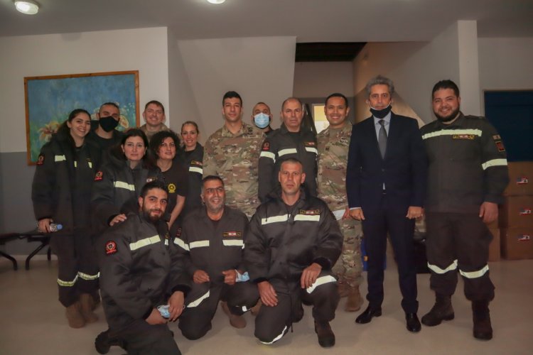 هبة  لمركز الدفاع المدني في يحشوش