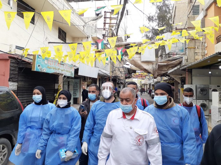 فريق صحي تابع لمستشفى الهمشري جال في مخيّم عين الحلوة