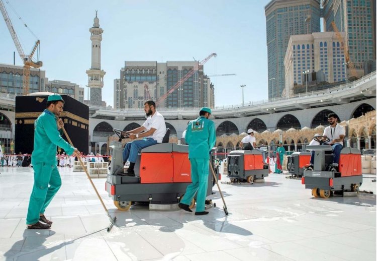 هكذا تتم تنقية الهواء بالمسجد الحرام للقضاء على الفيروسات