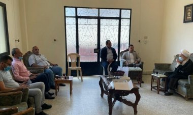 وفد من القومي زار إمام مدينة النبطية مهنئا بالفطر