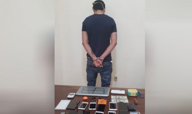 توقيف شخص سرق محل لبيع الأجهزة الخلوية