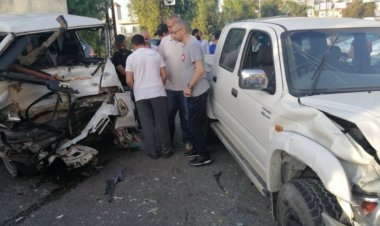 اصابة سائق فان سوري بحادث سير على طريق عام حلبا