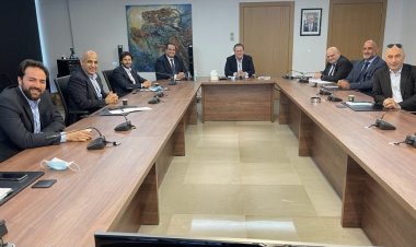 شقير عرض مع وفد مجلس التنفيذيين لتنمية العلاقات الاقتصادية مع دول الخليج وأعلن عن آلية لمنع تهريب المخدرات عبر البضائع