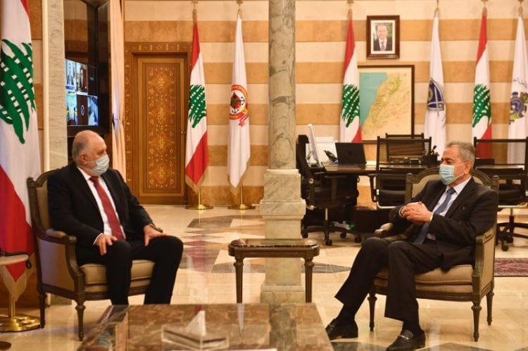 فهمي بحث مع السفير السوري في التدابير لمواكبة تدفق السوريين في لبنان للمشاركة في الانتخابات الرئاسية