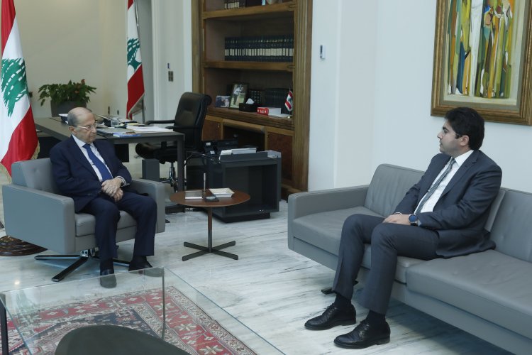 عون عرض الوضع السياسي والصحي مع خوري  واستقبل سفير لبنان في اليابان ونصراوي