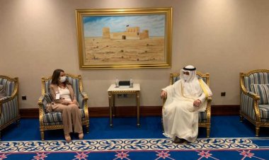 عكر التقت امير قطر وشاركت في اجتماعات وزراء الخارجية العرب