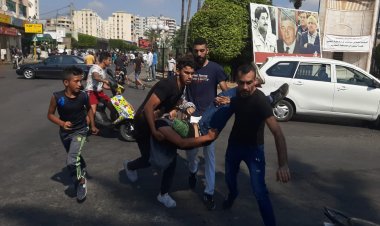 جرحى في اشكال عند ساحة الشهداء في صيدا