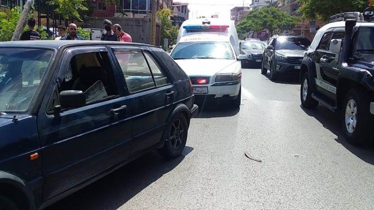 جريحة  في حادث صدم في صيدا