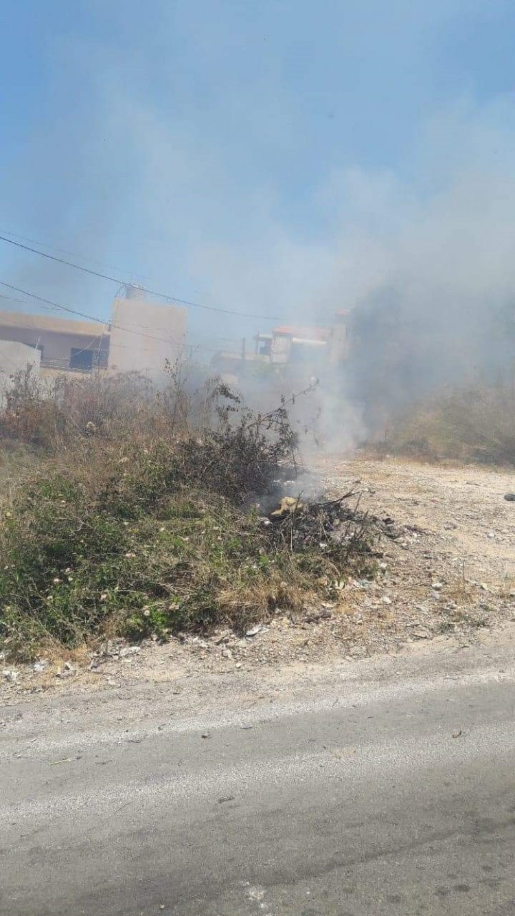 حريق في بلدة عدلون الجنوبية