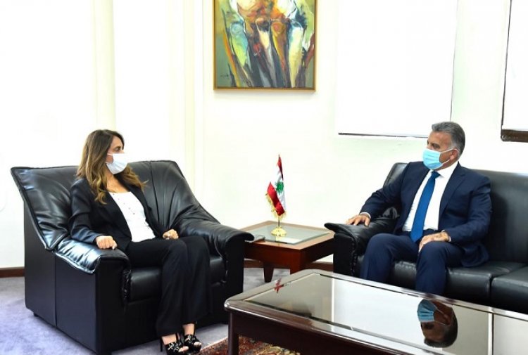 عكر التقت سفير الاردن وعرضت الاوضاع الامنية مع الواء ابراهيم
