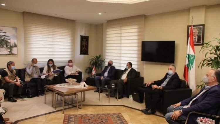 وفد أممي زار برج حمود معاينا مشاريع نفذها برنامج الامم المتحدة
