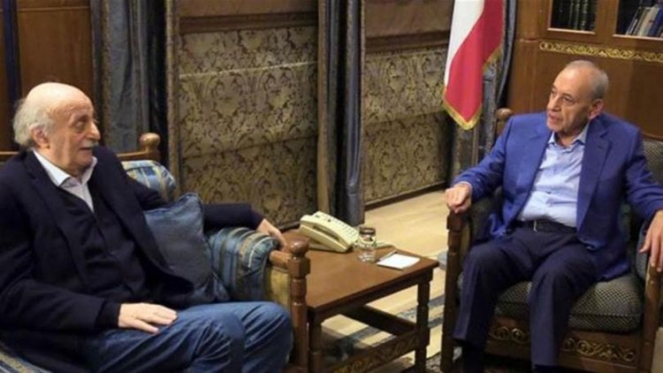 جنبلاط يغادر عين التينة من دون الإدلاء بأي تصريح