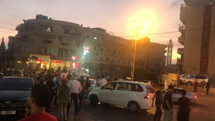 اتساع رقعة التحركات  في صيدا احتجاجا على اطفاء المولدات الخاصة