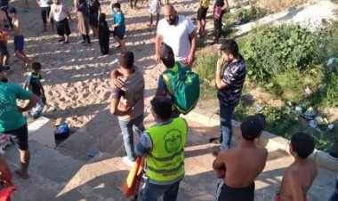 إنقاذ 3 اشخاص من الغرق عند شاطئ الغازية