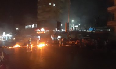 قطع اتوستراد صيدا البحري احتجاجا على انقطاع الكهرباء
