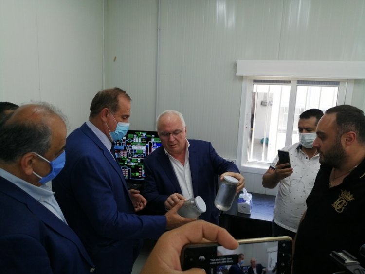 وزير الصناعة افتتح محطة تكرير نموذجية في معامل ماستر شيبس في الفرزل