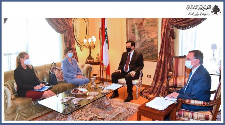دياب التقى المنسقة الخاصة للامم المتحدة في لبنان