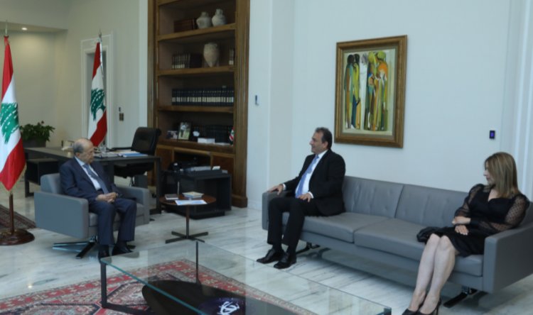 عون  التقى شريم وممثل الموارنة في البرلمان القبرصي النائب جون موسى