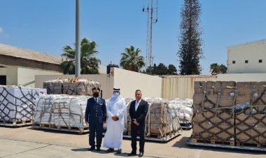 وصول الشحنة الثانية من المساعدات الغذائية القطرية إلى الجيش