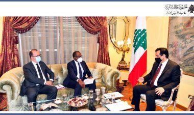 دياب يبحث مع وفد "اليونيسف" شؤونا تربوية