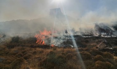 حريق في عاصون والاهالي يناشدون الدفاع المدني التدخل