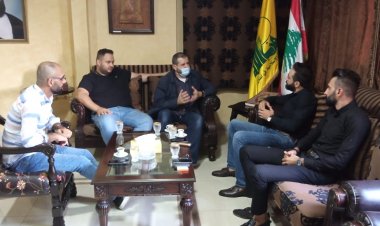 حزب الله إستقبل وفدا من القومي العربي في صيدا مهنئا بذكرى الإنتصار