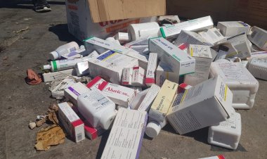 بالفيديو: أدوية منتهية الصلاحية في مستوعبين للنفايات في صيدا