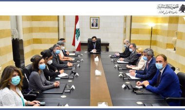دياب بحث مع وفد أوروبي في الملفّ الحكومي والانتخابات