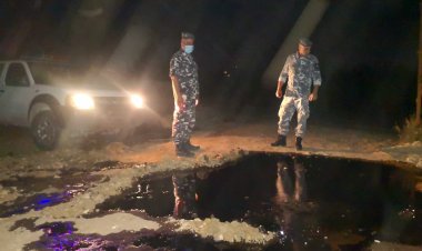 إدارة منشآت النفط اوفدت فريقا فنيا لمعالجة التسرب في الشمال