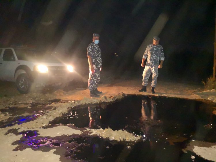 إدارة منشآت النفط اوفدت فريقا فنيا لمعالجة التسرب في الشمال