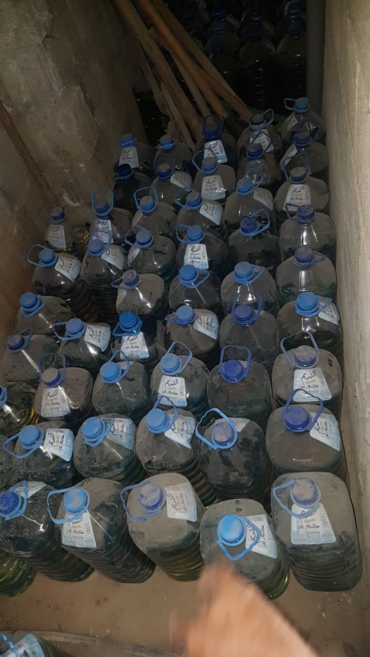 ضبط أكثر من ألف ليتر من مادة المازوت معبأة داخل غالونات