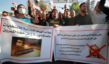 تظاهرة في بغداد لأنصار الحشد الشعبي تنديداً بـ"تزوير" نتائج الانتخابات التشريعية