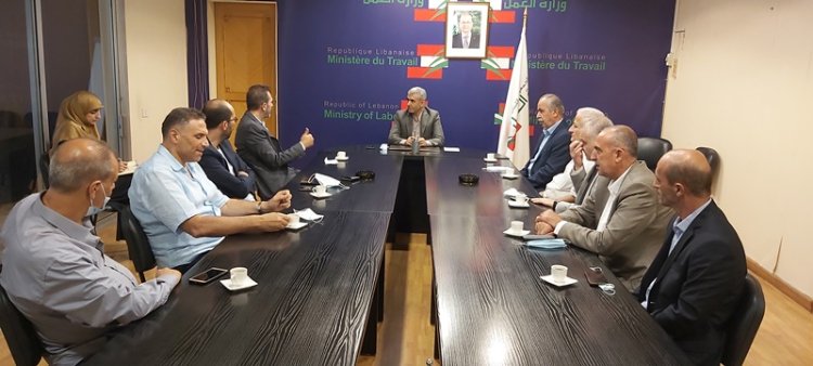 بيرم استقبل وفد العمالي المركزي في أمل: لتعزيز الحوار بين أطراف الانتاج