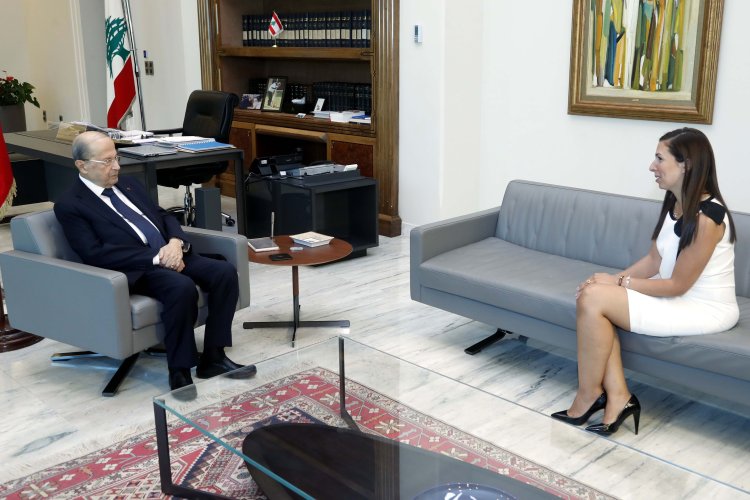 عون عرض مع الخطيب لمطالب إقليم الخروب والتقى خوري مهنئا بتعيينها المديرة العالمية لـIFRC