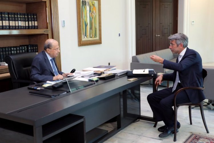فياض أطلع عون على نتائج جولته لاستجرار الغاز