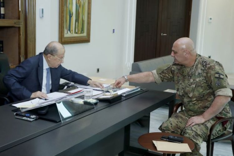 عون اطلع من قائد الجيش على تفاصيل ما حصل في الطيونة والتحقيقات لمعرفة أسبابها ومن يقف خلفها