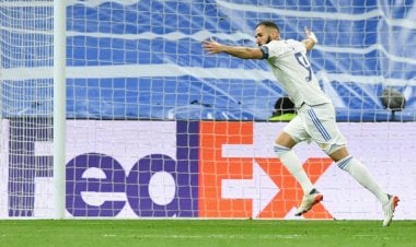 ثنائية بنزيمة تضع ريال مدريد على مشارف التأهل