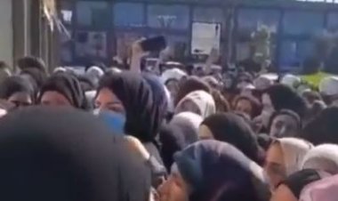 بالفيديو: زحمة جنونية أمام أحد محلات الألبسة النسائية  بعد إعلانه عن تنزيلات