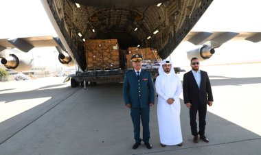 بالصور: 70 طنا من المواد الغذائية مقدّمة للجيش من قطر