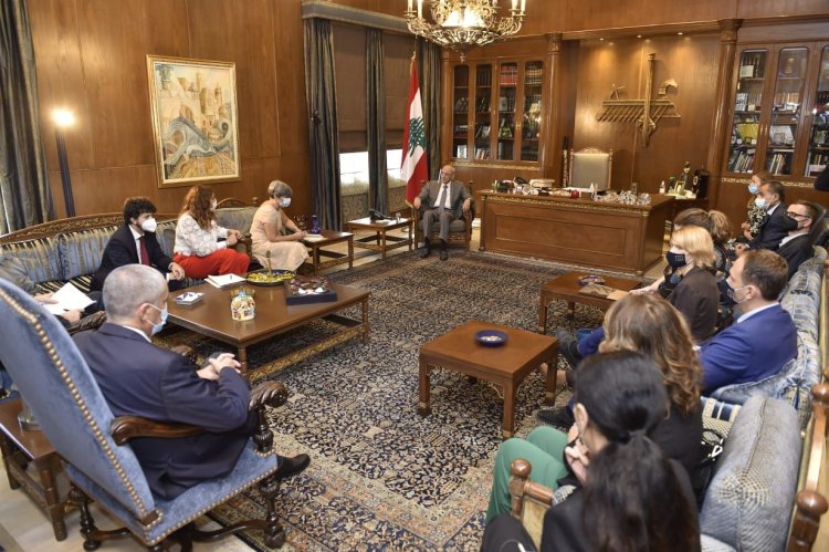 بري إستقبل وفد اللجنة البرلمانية في البرلمان الاوروبي.. والتقى سفيري أستراليا وهنغاريا