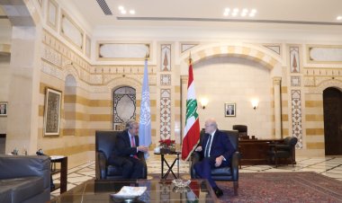 بالصور -  غوتيريش في السراي وميقاتي: لن أقدم على خطوة تؤدي الى الاستقالات
