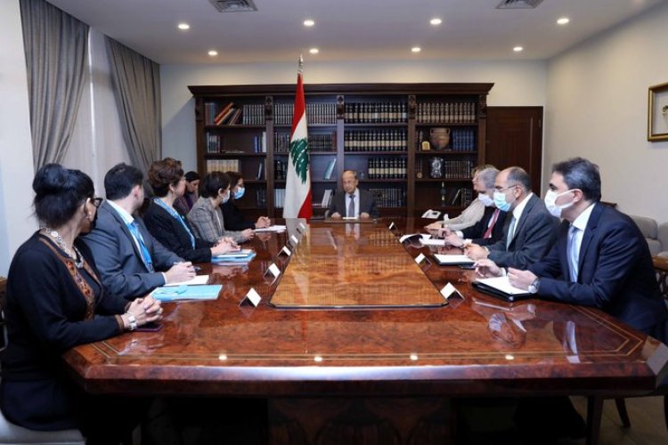 عون وقع قانون اتفاقية القرض مع البنك الدولي والتقى وفدا امميا
