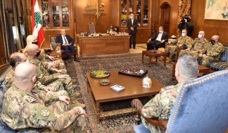 بري إستقبل عون مع وفد مهنئا بالاعياد وعرض مع نائب عراقي الاوضاع العامة