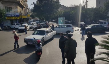 قطع الطريق عند ساحة النجمة وشارع رياض الصلح في صيدا