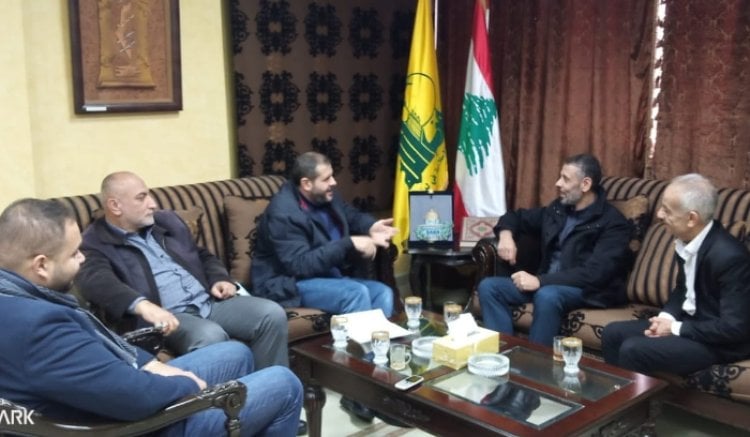 الحزب في صيدا عرض مع وفد لجنة حي الطيرة الأوضاع في عين الحلوة