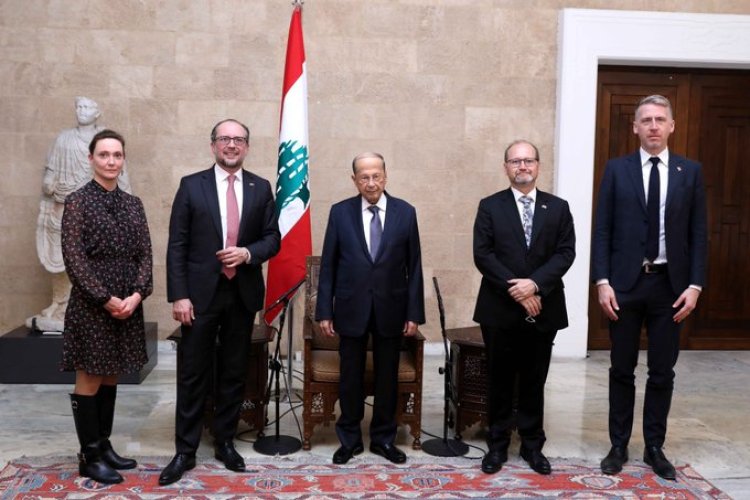 عون التقى وزير خارجية النمسا: لتشجيع عودة اللاجئين الى بلادهم