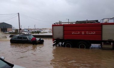 سيول غزيرة في عكار وتدخل عناصر الدفاع المدني